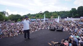 Calon Presiden nomor urut 2, Prabowo Subianto hadir di acara Deklarasi Dukungan dari masyarakat Subang dan Relawan.  (Dok. TKN Prabowo - Gibran)