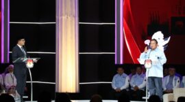Acara debat kelima Pilpres 2024 yang digelar di Jakarta Convention Center (JCC), Jakarta. (Dok. TKN Prabowo - Gibran)

