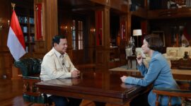 Al Jazeera melakukan wawancara ekslusif dengan Presiden RI terpilih Prabowo Subianto. (Dok. Tim Media Prabowo)