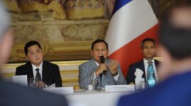 Presiden RI terpilih 2024-2029, Prabowo Subianto menghadiri Indonesian-France Business Executive Luncheon in the Sideline of Paris Summer Olympics 2024, Kamis (26/7/2024). (Dok. Tim Media Prabowo Subianto)