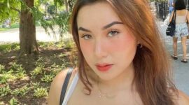 Audrey Davis, Putri Vokalis David Naif. (Instagram.com @cewecantikkindonesia)