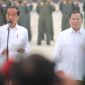 Presiden RI Joko Widodo bersama Menteri Pertahanan sekaligus presiden RI terpilih Prabowo Subianto. (Dok. setkab.go.id)

