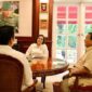 Menteri Keuangan Sri Mulyani Indrawati bersama Wakil Menteri Keuangan II Thomas Djiwandono menemui Presiden terpilih Prabowo Subianto. (Facebook.com @Sri Mulyani Indrawati)