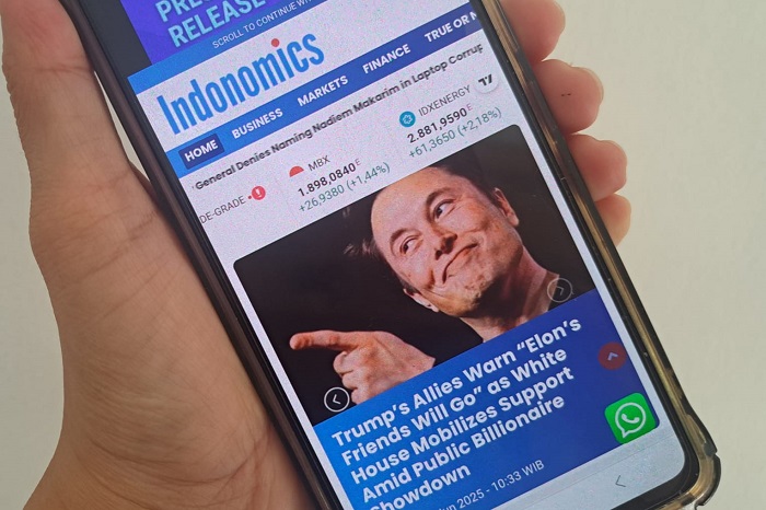 Indonesia Media Circle (IMC) meluncurkan portal berita ekenomi berbahasa Inggris, Indonomics.com. (Dok. Sapulangit.com/Banny Rachman)

